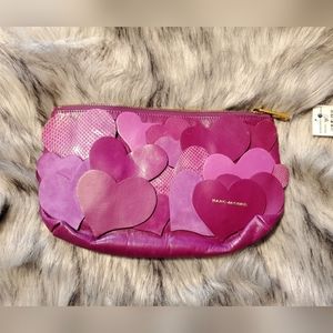Marc Jacobs Purple Hearts Clutch